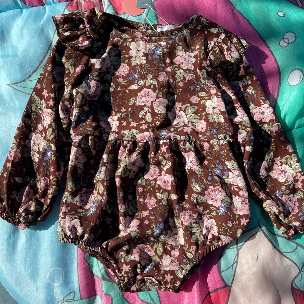 Bailey blossom long sleeve romper